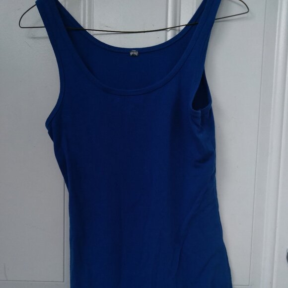 COBALT BLUE TANK TOP SIZE SMALL ROUND NECK - Picture 1 of 6
